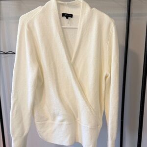 1. State Women's V-Neck Cream Sweater